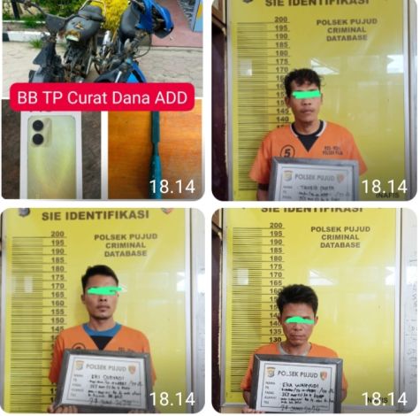 Tiga Maling Uang ADD Rp133 Juta di Rohil Ditangkap Polisi