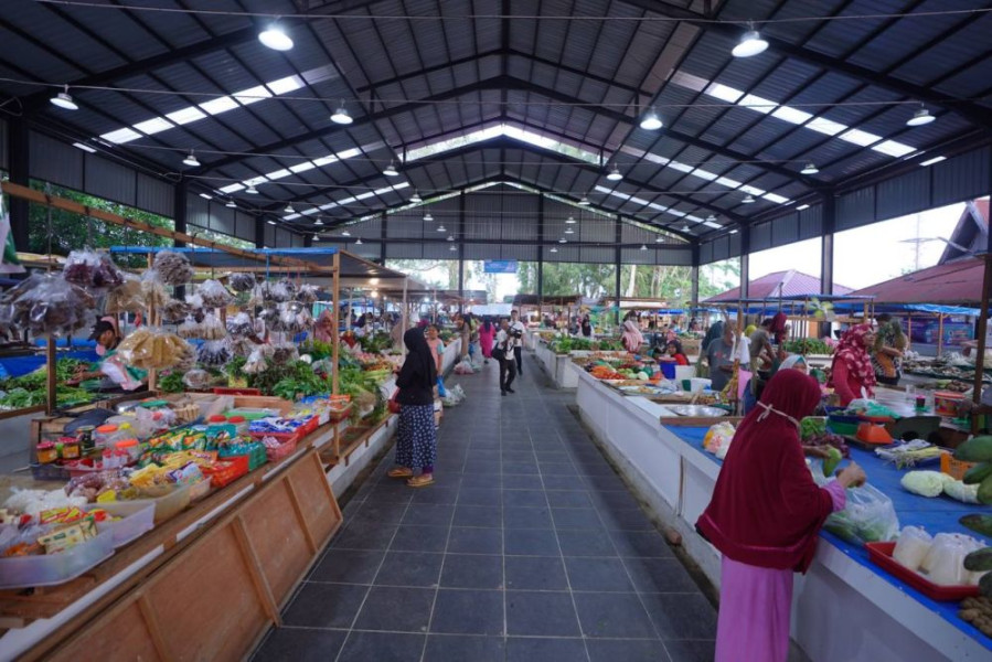 Pasar Rakyat Palapa Pekanbaru Mampu Tampung 100 Pedagang