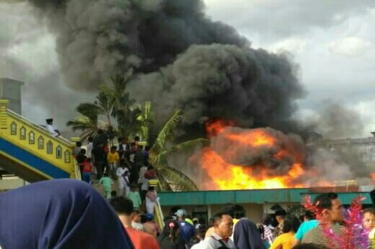 Dua Unit Rumah Ludes Terbakar di Kecamatan Kateman