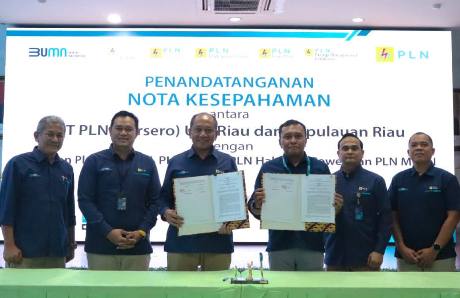 PLN Icon Plus Sumbagteng dan PLN Riau Kepri Teken MoU