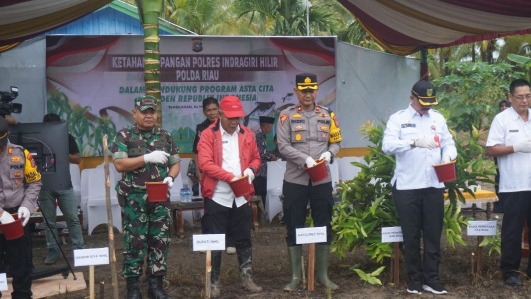 Program Dukung Asta Cita Presiden, Pj Bupati Inhil Laksanakan Kick Off Ketahanan Pangan