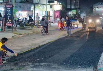 Pemprov Riau Bantu Perbaikan Enam Ruas Jalan Rusak di Pekanbaru
