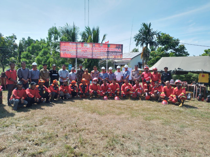 PT Bumipalma Lestaripersada  Gelar Apel Siaga Pencegahan dan Penanggulangan Karhutla