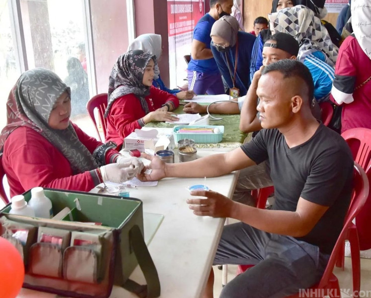 Masih dalam Rangka Milad Inhil, Dinkes Laksanakan Donor Darah