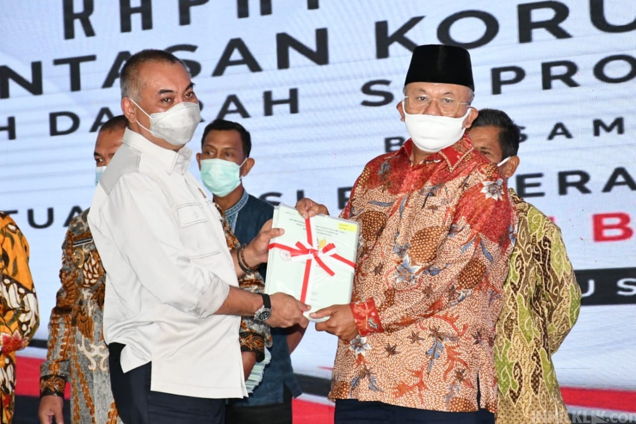 Bupati Sergai Hadiri Rakor Pencegahan Korupsi Terintegrasi Pemerintah Daerah se-Sumut