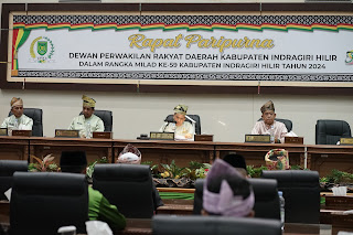 Rangka Milad Kabupaten Indragiri Hilir ke-59, DPRD Inhil Gelar Rapat Paripurna Istimewa