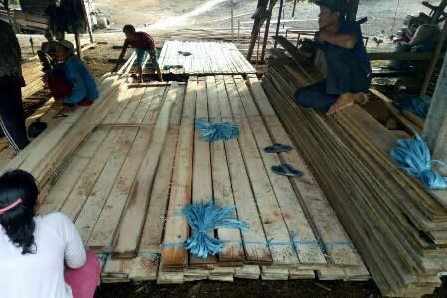 Polisi Amankan Pelaku Illegal Logging Desa Junjangan Indagiri Hilir