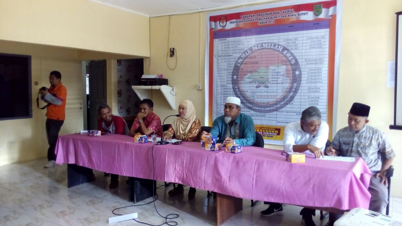 KPU dan Camat se-Inhil Gelar Rakor