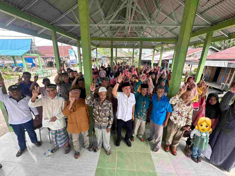 Warga Teluk Sungka Siap Menangkan Fermadani, Bang Ferry Janji Lanjutkan Program Indra Muchlis Adnan