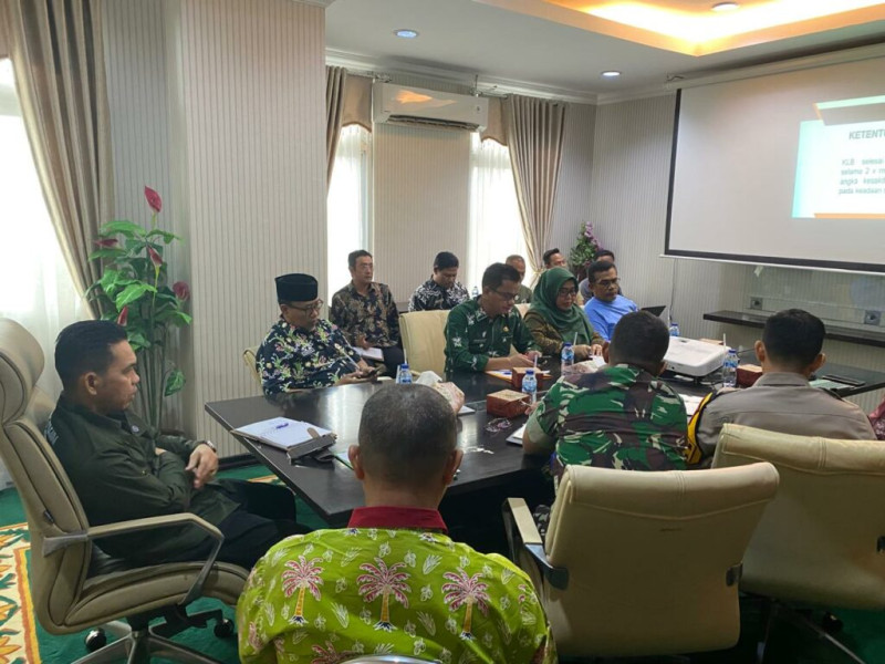 Kadiskes Hadiri Rapat Penanganan Wabah Malaria Bersama PJ Bupati Indragiri Hilir