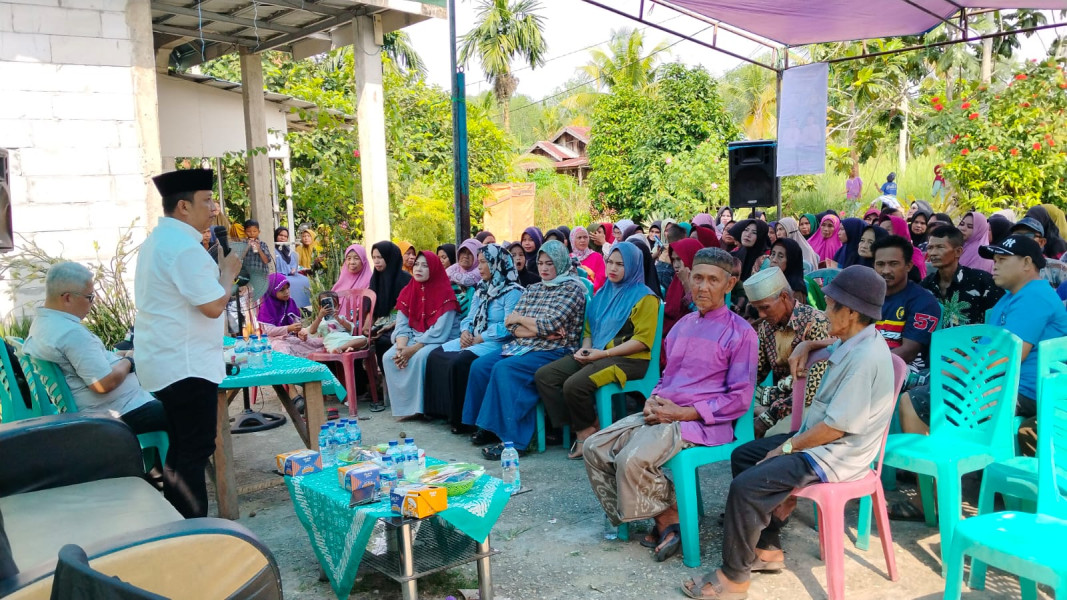 Penuh Keakraban, Calon Wabup Inhil Dani M Nursalam Dekat di Hati Masyarakat Tanjung Siantar