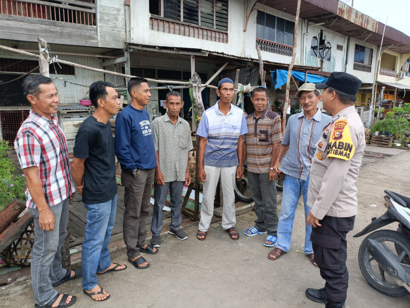 Himbauan Bhabinkamtibmas Kelurahan Teluk Pinang Pasca Pilkada Kecamatan Gaung Anak Serka