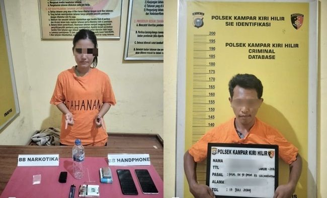 Edarkan Sabu, Pasutri Muda di Kampar Diringkus Polisi