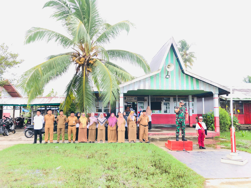 Danramil 06/Kateman Lettu Inf Delmy A Jadi Irup Sekolah, Sampaikan Pesan ini untuk Siswa-siswi