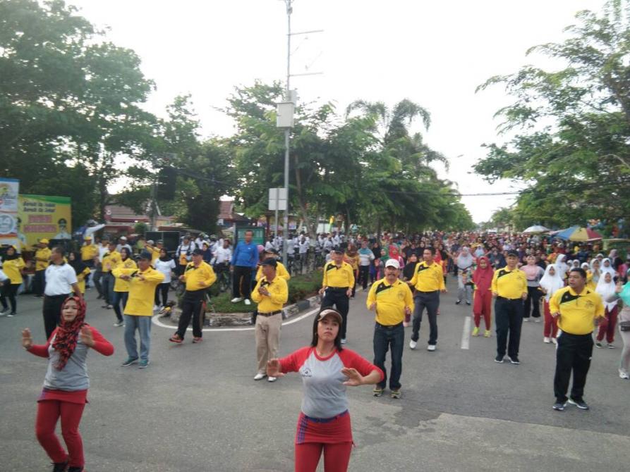 Car Free Day di Inhil, Ribuan Warga Padati Kawasan Swarna Bumi